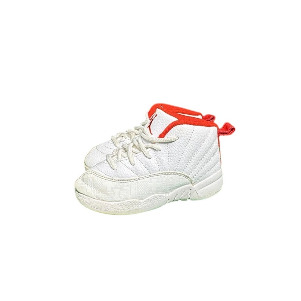 Jordan 12 Retro Chinese New Year 2019 White Red Toddler Shoes 8C 850000-107